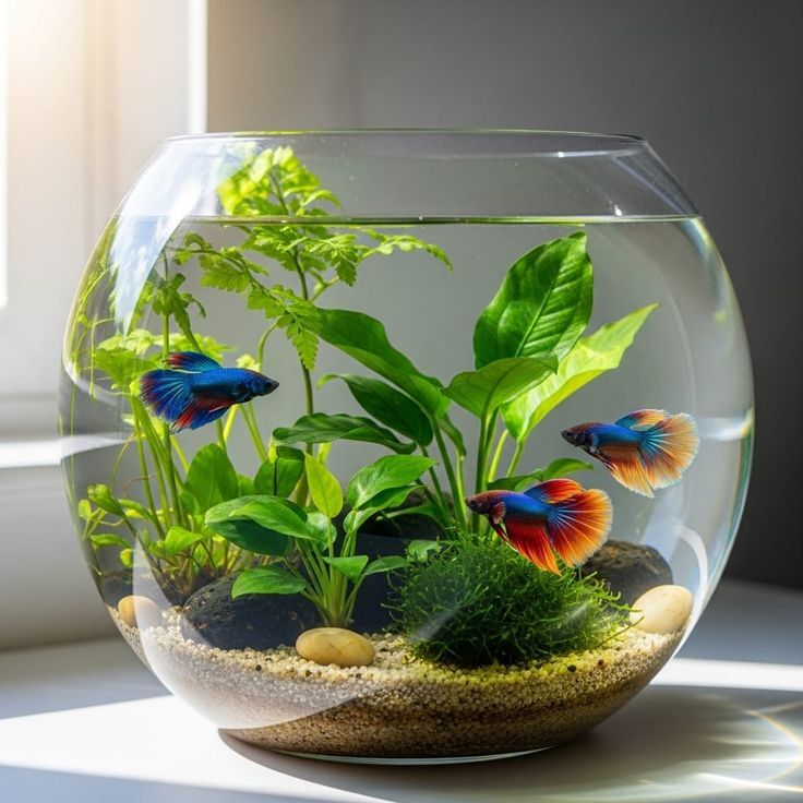 beautiful betta fish bowl decor creative small aquarium ideas with plants