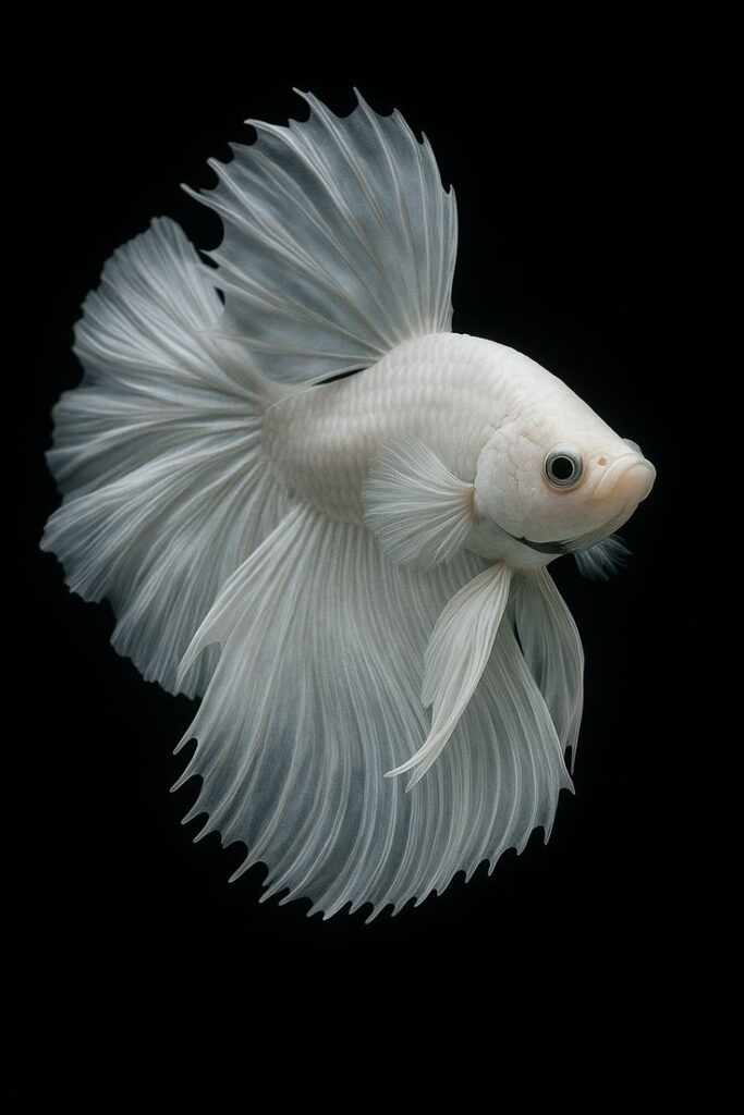 Creating a Thriving Aquarium Ecosystem: The Perfect Balance of Guppies, Betta Fish, and Aquatic Plants beta blanco